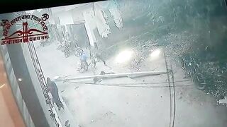 Young Woman Gets Crushed To Death By Falling Pole In India