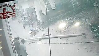 Young Woman Gets Crushed To Death By Falling Pole In India