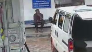 Tanker Truck Driver Relaxing Outside The Gas Station Gets Killed By Van In India