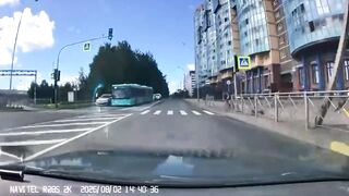 Cyclist Pays The Price For Running Red Light