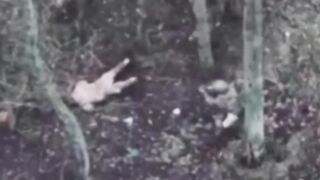 Ukrat pretended to be dead until he was shot.