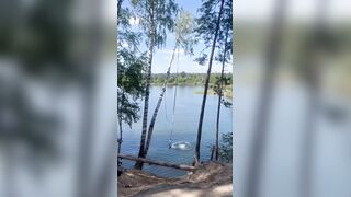 LOL Tree Falls on Russian Man After Jumping from a Rope Swing, Leaving Him Seriously Injured