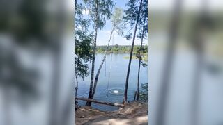 LOL Tree Falls on Russian Man After Jumping from a Rope Swing, Leaving Him Seriously Injured