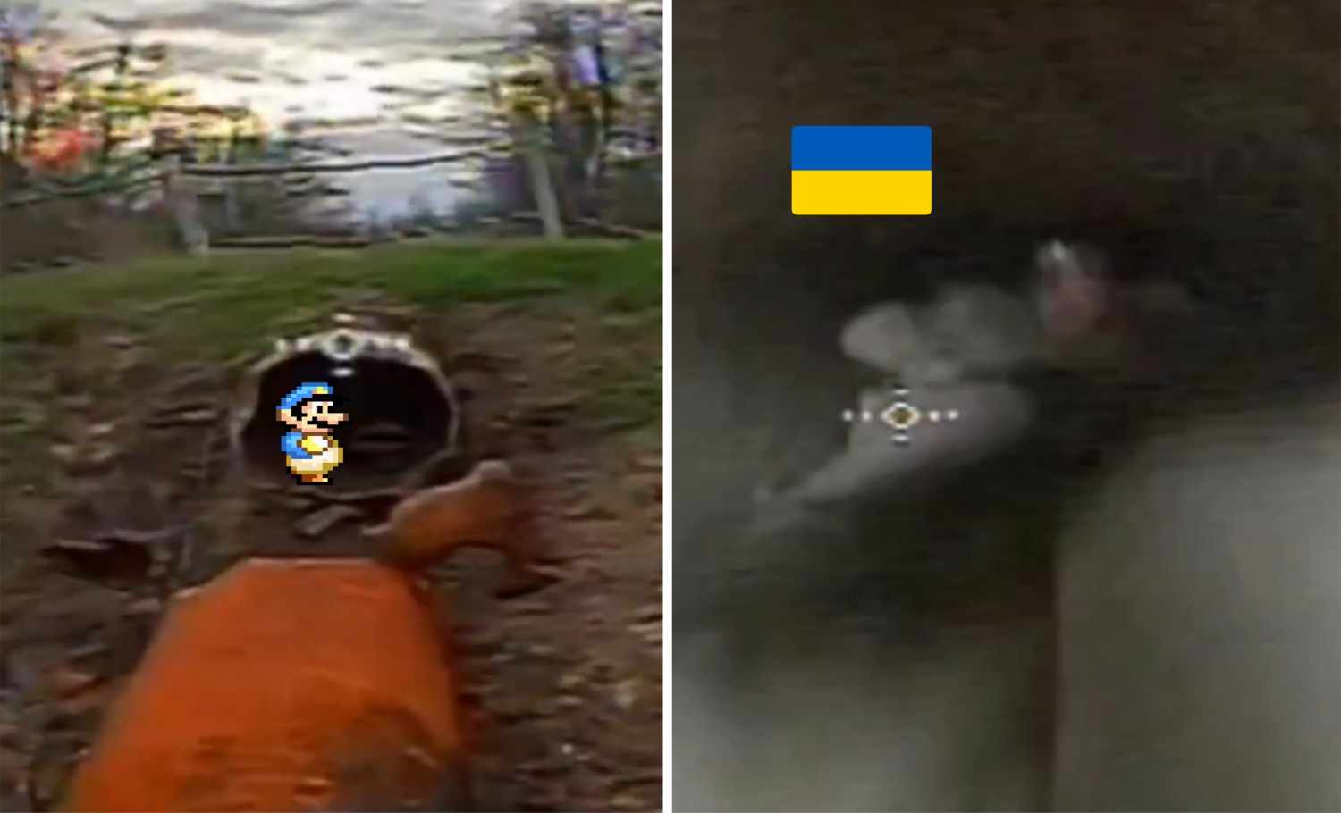 The Ukrainian Mario took the wrong pipe.