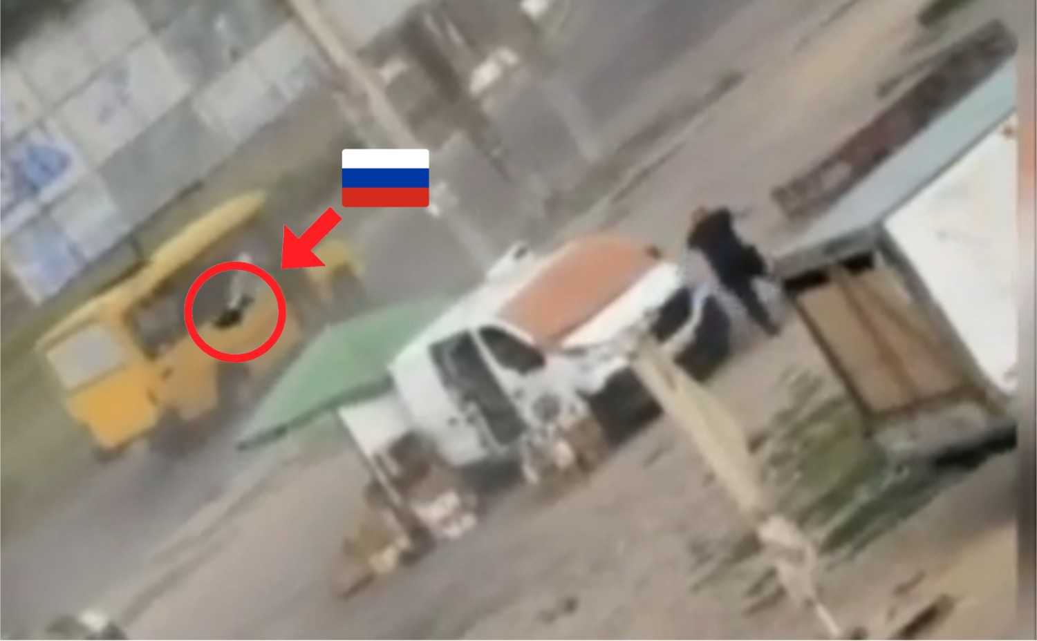 Nazi Ukrainian civilian gets denazified.