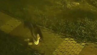Girl Punched And Kicked By Drunk BF In Russia