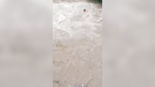 Man Drowns During Flood In India, Crowd Enjoys The Show