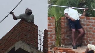 Two Workers Died On Spot After Contacting Live Wire