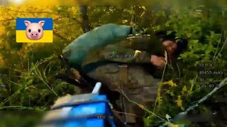Ukrainian heals his leg at the wrong time.