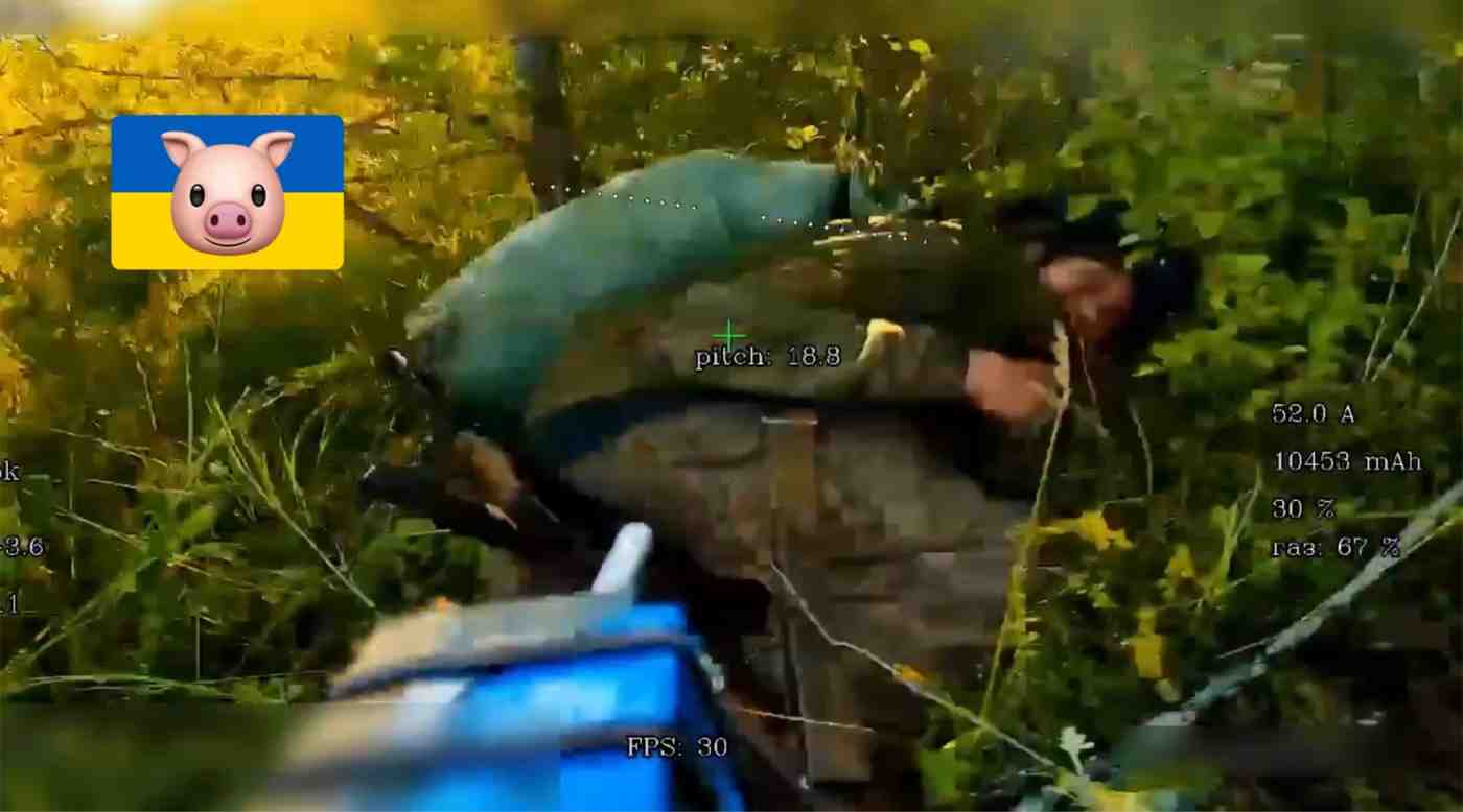 Ukrainian heals his leg at the wrong time.