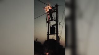 Lineman Burns Alive After Being Electrocuted While Fixing Cables