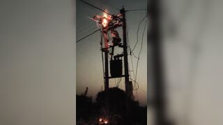 Lineman Burns Alive After Being Electrocuted While Fixing Cables