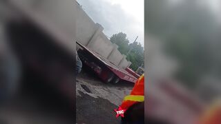 Worker Gets Crushed Between Two Trucks In Jamaica