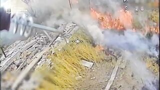 GUR officers destroy Russian soldiers and equipment