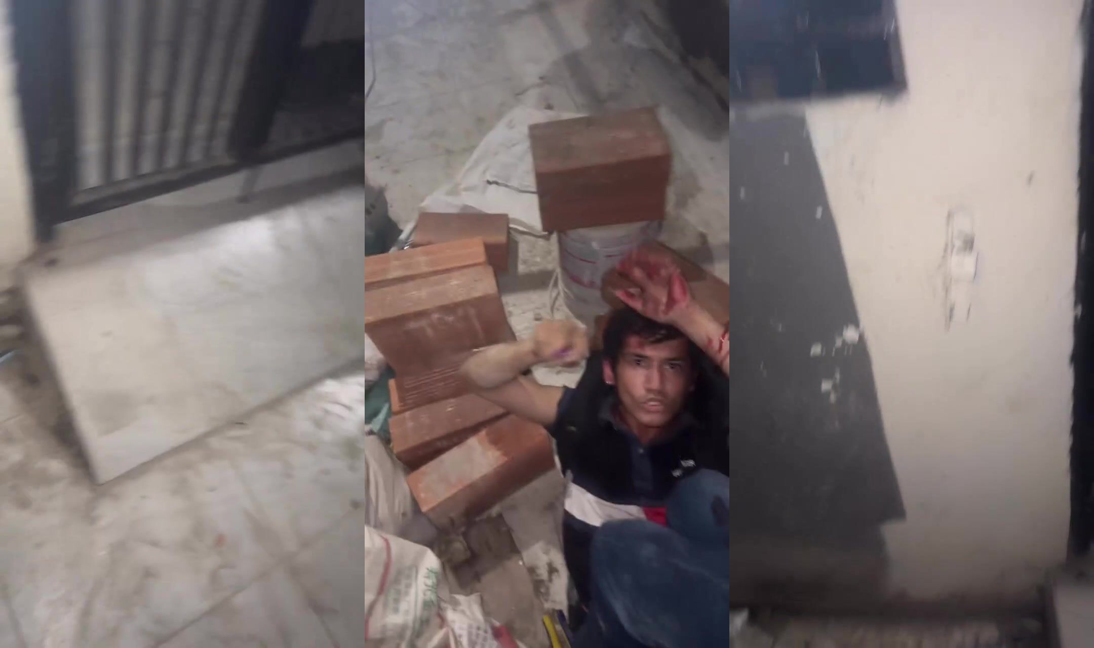 Thief caught in mans home hit with brick