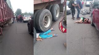 Killed and injured by semi