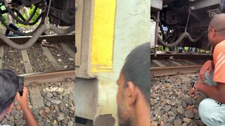 Arm severed by train
