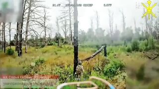 Calm and relaxed Ukrainian vs Drone