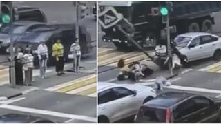 Car Plows Into Group Of Pedestrians