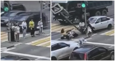 Car Plows Into Group Of Pedestrians