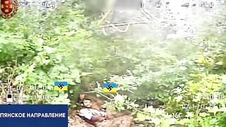 Gay Colombian and Nazi Ukrainian kiss before dying.