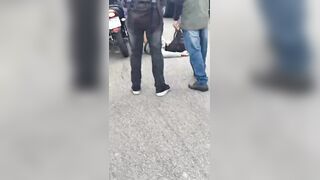 Motorcyclist VS Parked Truck, Truck Won