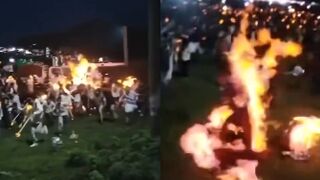 16 Visitors Suffer Burns After Torch Festival Incident In China