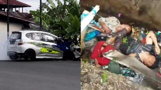 Honda Jazz Kills 8 During Race In Indonesia