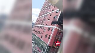 Construction Site Worker Trapped In Burning Building Jumps To His Death
