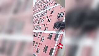 Construction Site Worker Trapped In Burning Building Jumps To His Death