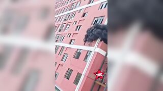 Construction Site Worker Trapped In Burning Building Jumps To His Death