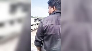 Decapitated Man Lying On Tracks As Trains Pass By