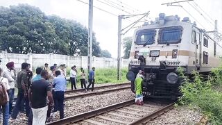 Elderly Man Killed And Dragged By Train In India