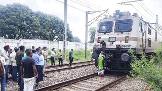Elderly Man Killed And Dragged By Train In India