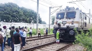 Elderly Man Killed And Dragged By Train In India