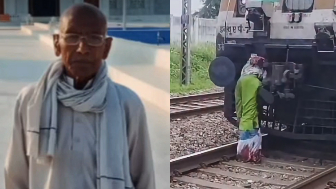 Elderly Man Killed And Dragged By Train In India