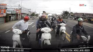 Group Of Riders Run Over By Crane Truck In Vietnam