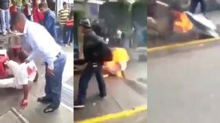 BURNED ALIVE
