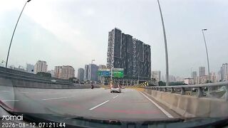 Rolling to death with his wife