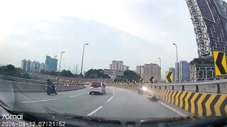 Rolling to death with his wife