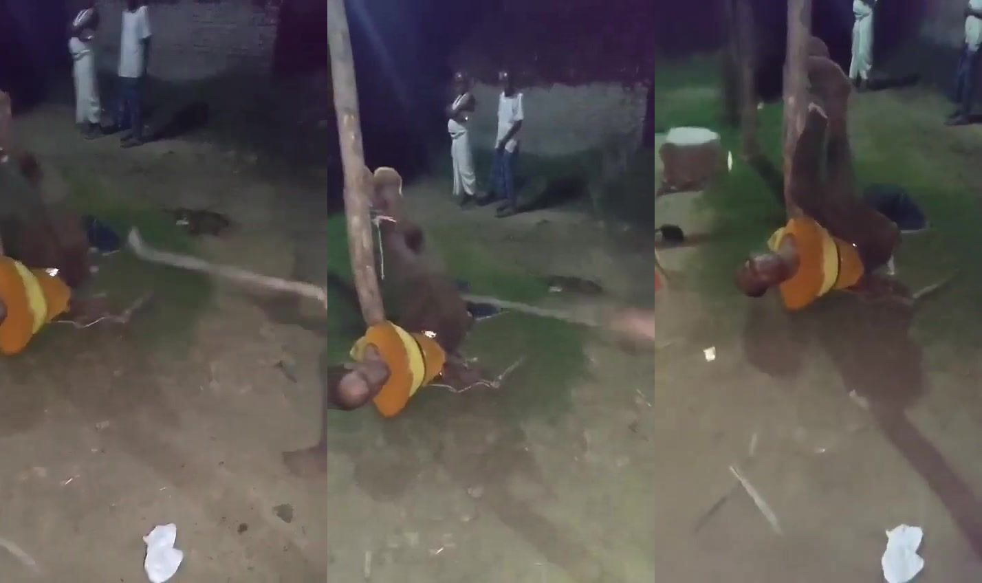 Dalit Man Who Was Accused Of Theft Tied To The Pole And Beaten Later Died