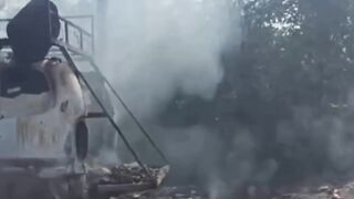 More burned ruzzian invaders lying along the roads, more!