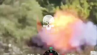 Drone destroyed two embracing katsapfaggots