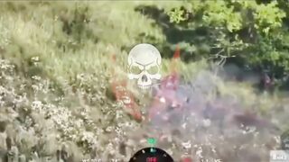 Drone destroyed two embracing katsapfaggots