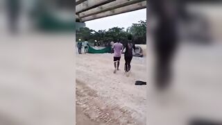 Failed Rescue Of Suicidal Man In India