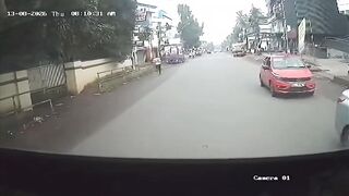 Two Pedestrians Get Killed By  Lost Control Bus In Kerala {Better Quality}
