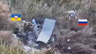 Ukrainian just wakes up and gets hit by a Rus drone.
