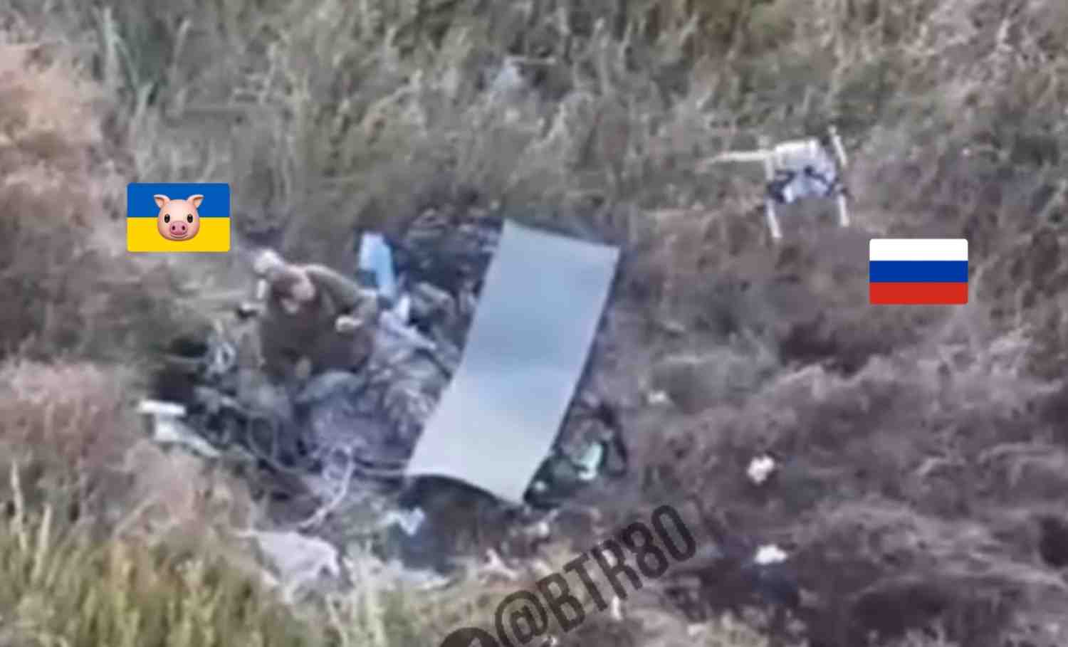 Ukrainian just wakes up and gets hit by a Rus drone.