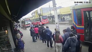 Careless Woman Run Over, Killed By Reversing Bus In Argentina