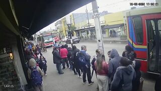 Careless Woman Run Over, Killed By Reversing Bus In Argentina